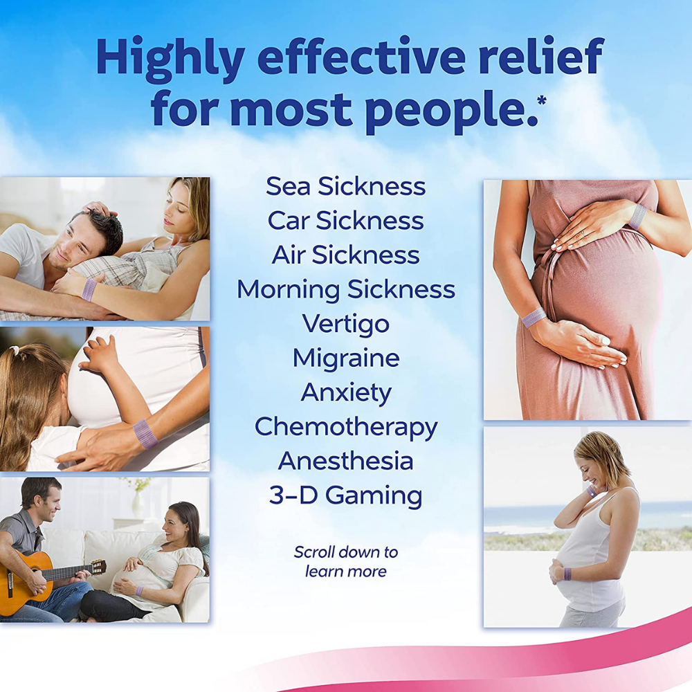 Sea-Band, Mama Anti-Nausea Acupressure Wristband For Morning Sickness