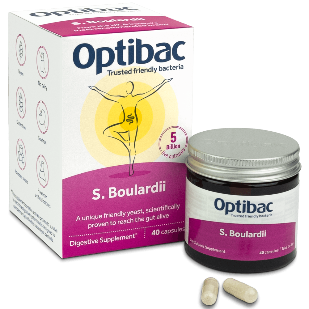 Optibac Probiotics, Saccharomyces Boulardii Capsules 16 Caps