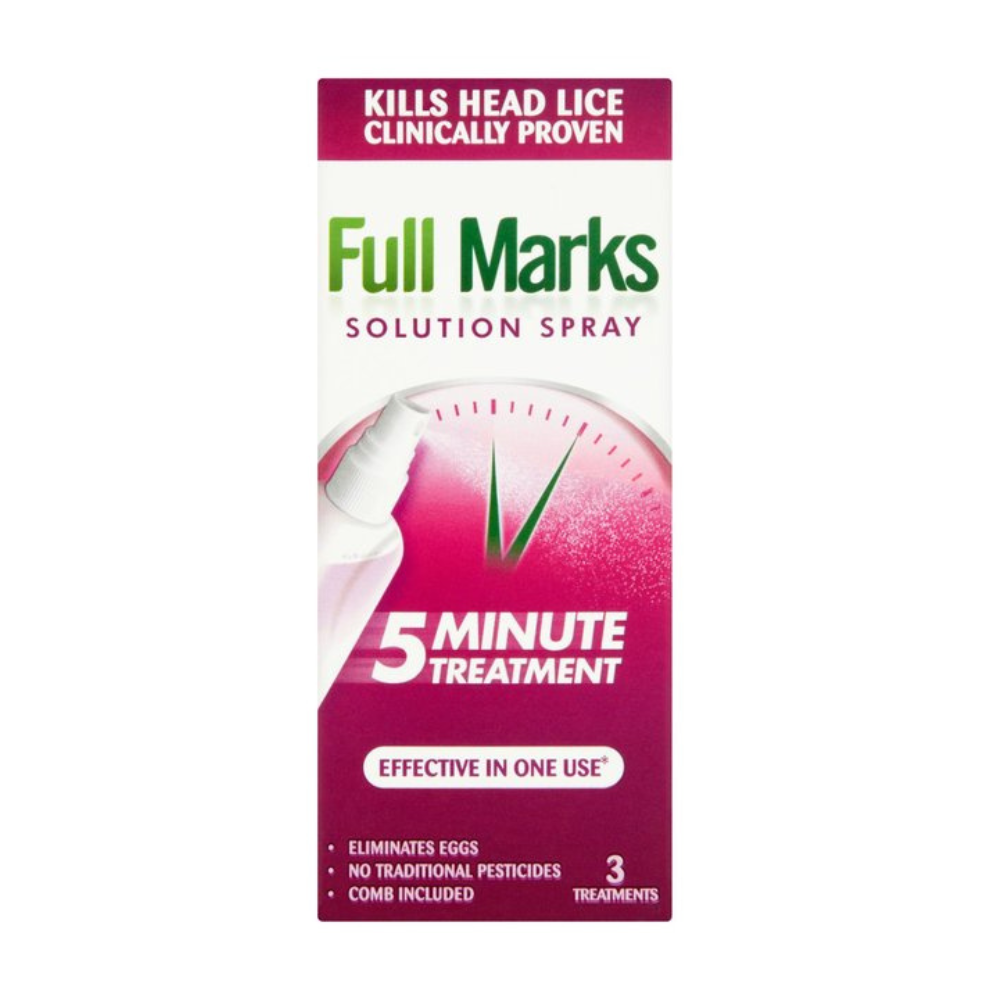 Full Marks, Solution Spray For Head Lice 150ml