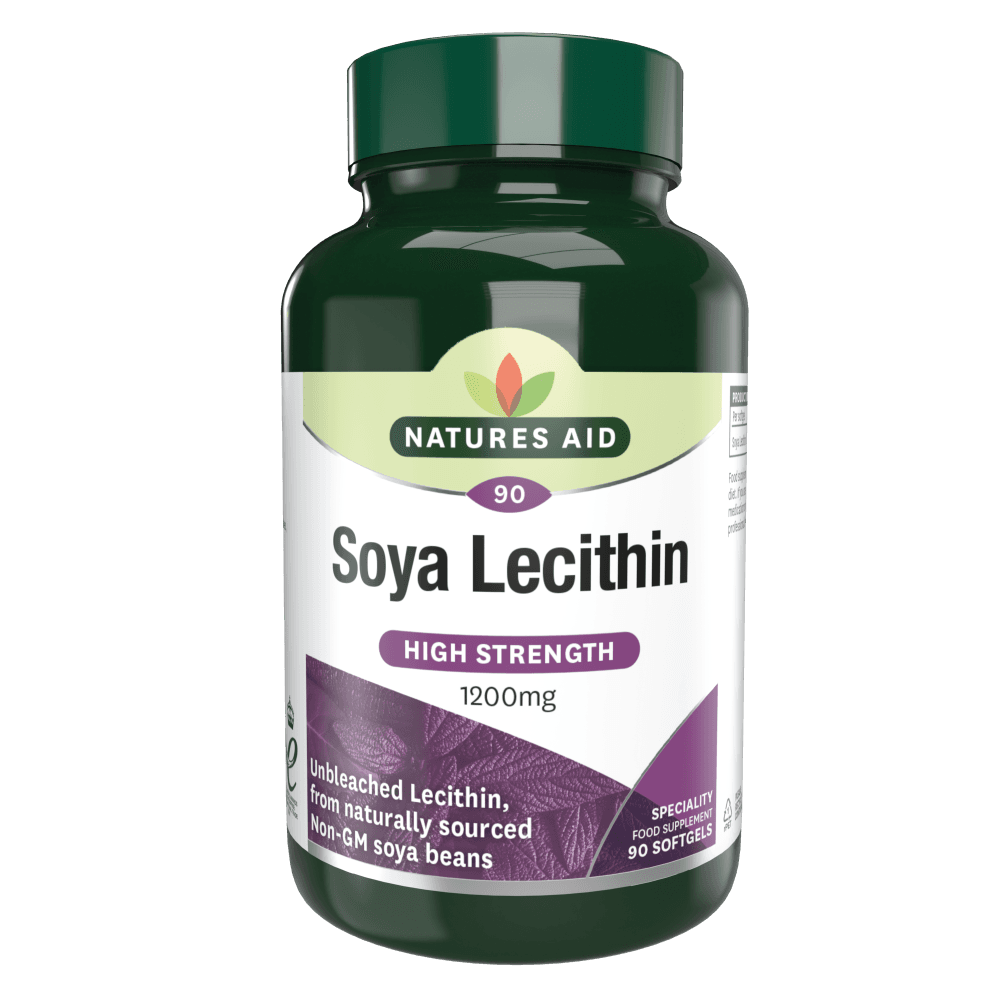 Natures Aid, Soy Lecithin 1200mg 90 Softgel Capsules