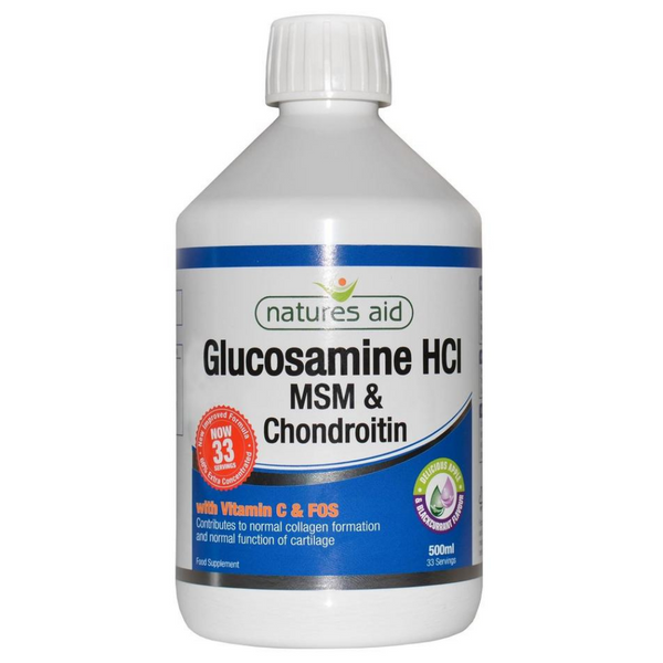 Natures Aid, Glucosamine1500mg, MSM 500mg & Chondroitin 500ml