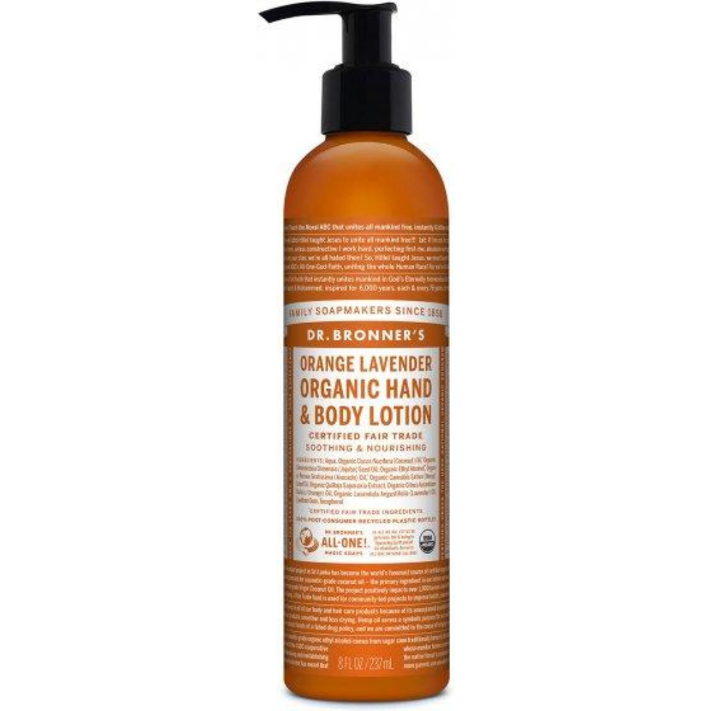 DR. BRONNER'S, Orange And Lavender Body Lotion 236ml