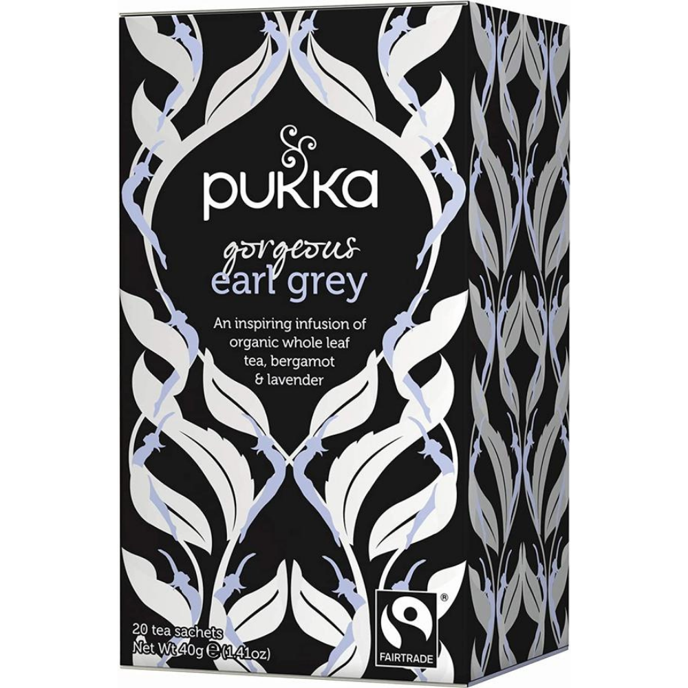 Pukka Herbs, Organic Gorgeous Earl Grey Organic Tea 20 Tea Bags