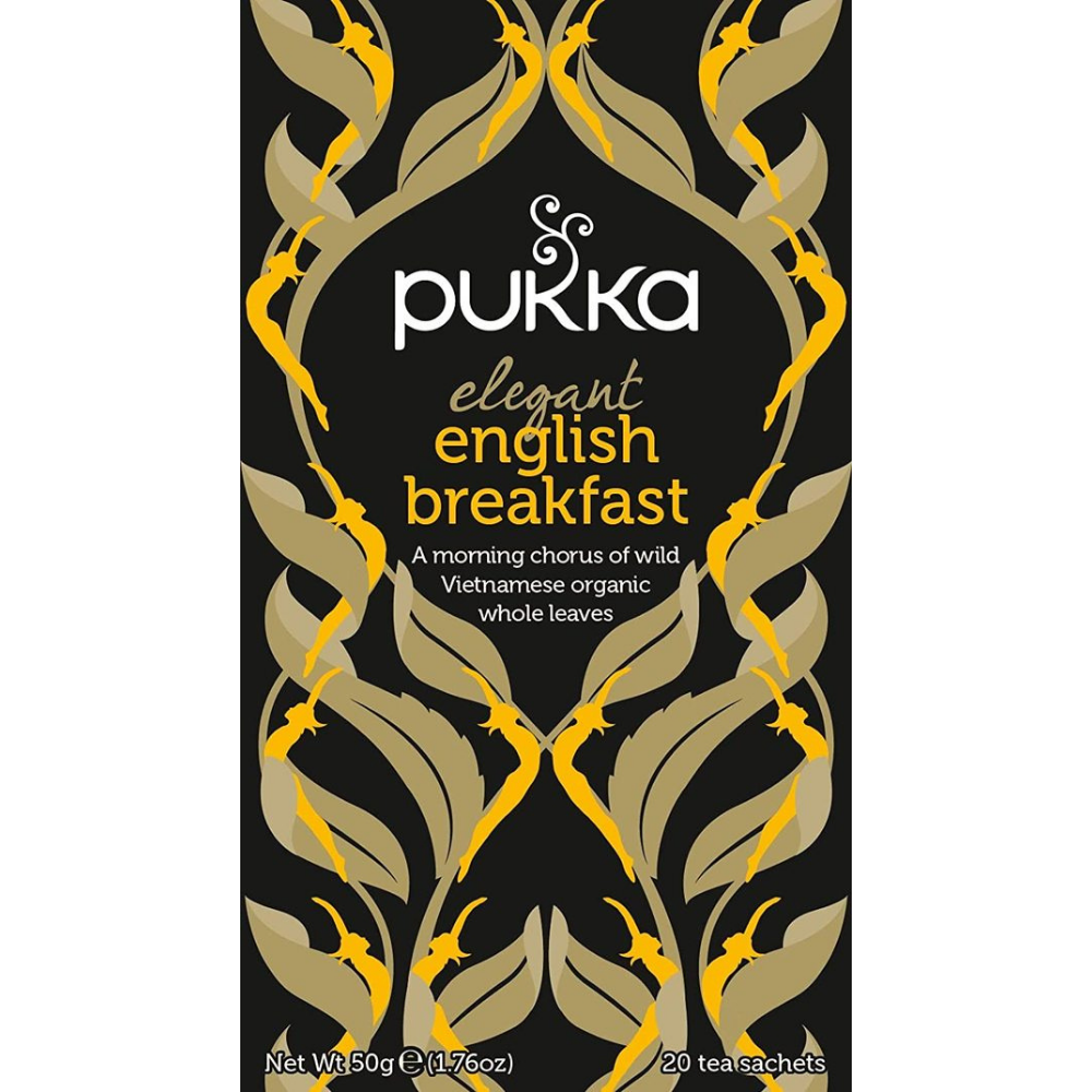 Pukka Herbs, Elegant English Breakfast Organic Tea 20 Tea Bags