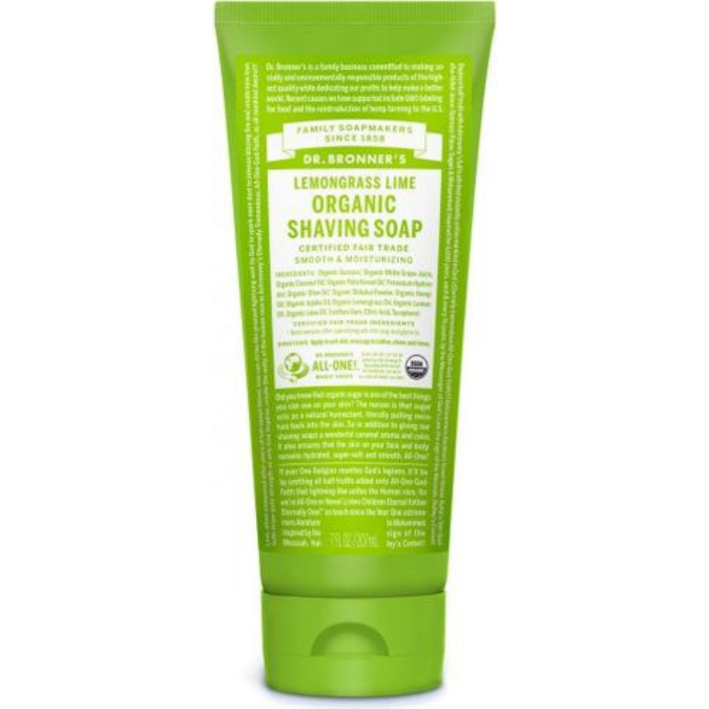 DR. BRONNER'S, Lemongrass Lime Shaving Soap 208ml