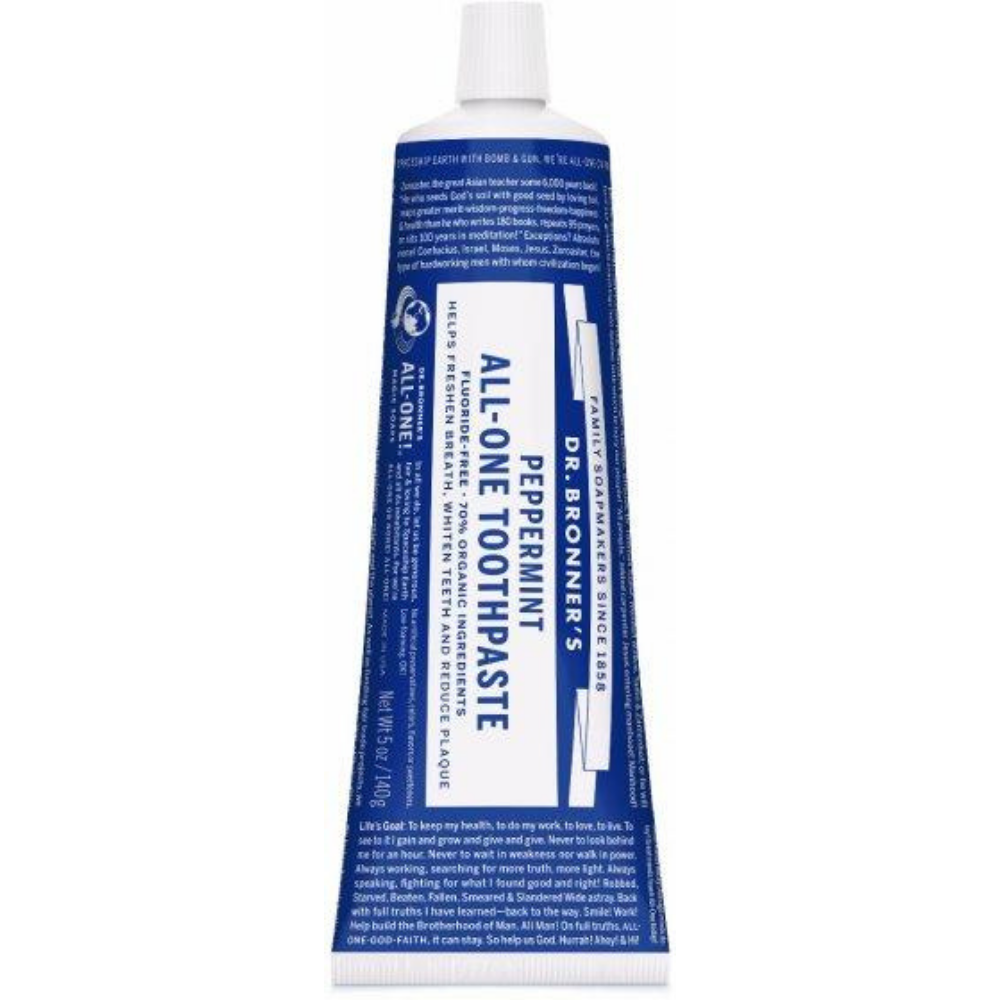 DR. BRONNER'S, All-One! Peppermint Toothpaste 140g