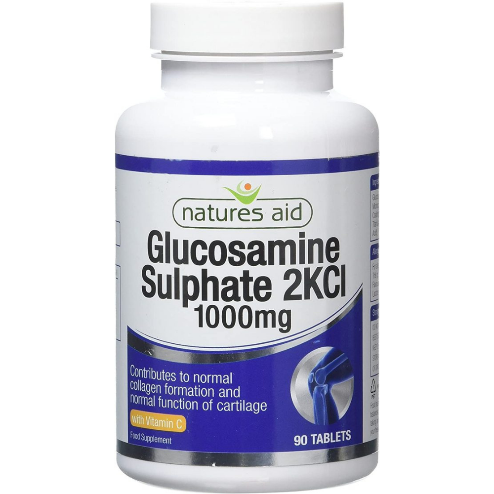 Natures Aid, Glucosamine Sulphate 1000mg With Vitamin C 90 Tablets