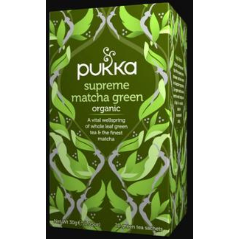 Pukka Herbs, Supreme Green Matcha Organic Herbal Tea 20 Tea Bags
