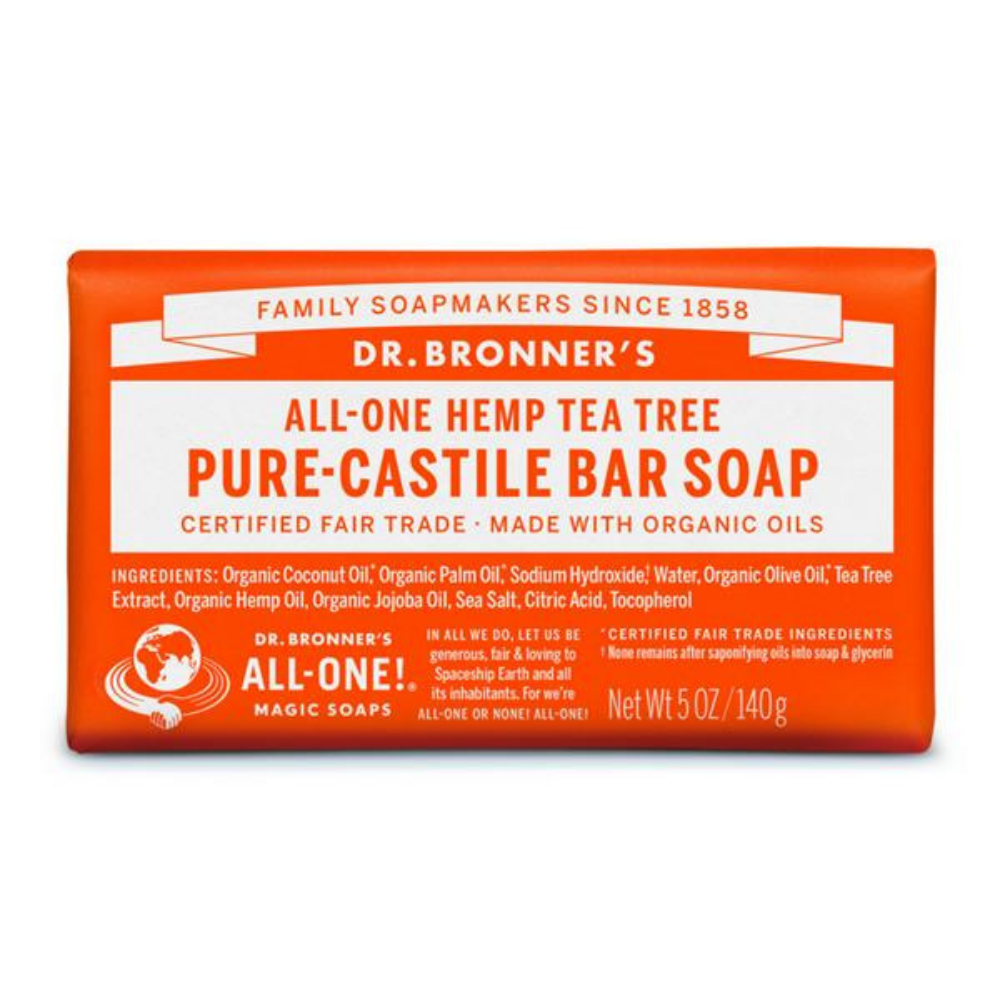 DR. BRONNER'S, Tea Tree Soap Bar 140g