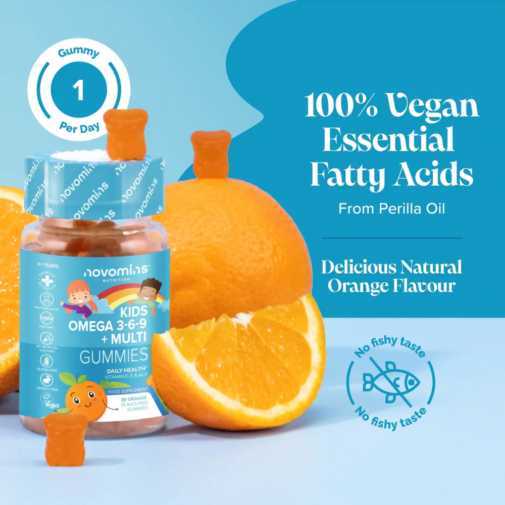 Novomins Nutrition, Kids Omega 3 6 9 + Mutli 30 Gummies