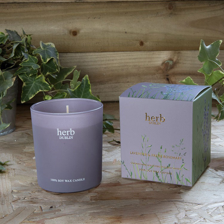 Herb Dublin, Lavender Candle Boxed