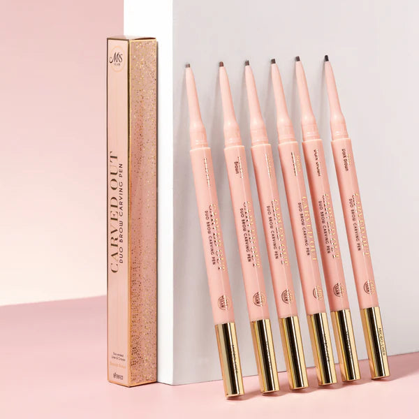 BPerfect, Mrs Glam Carved Out Duo Brow Carving Pen Deep Brown BPE0738