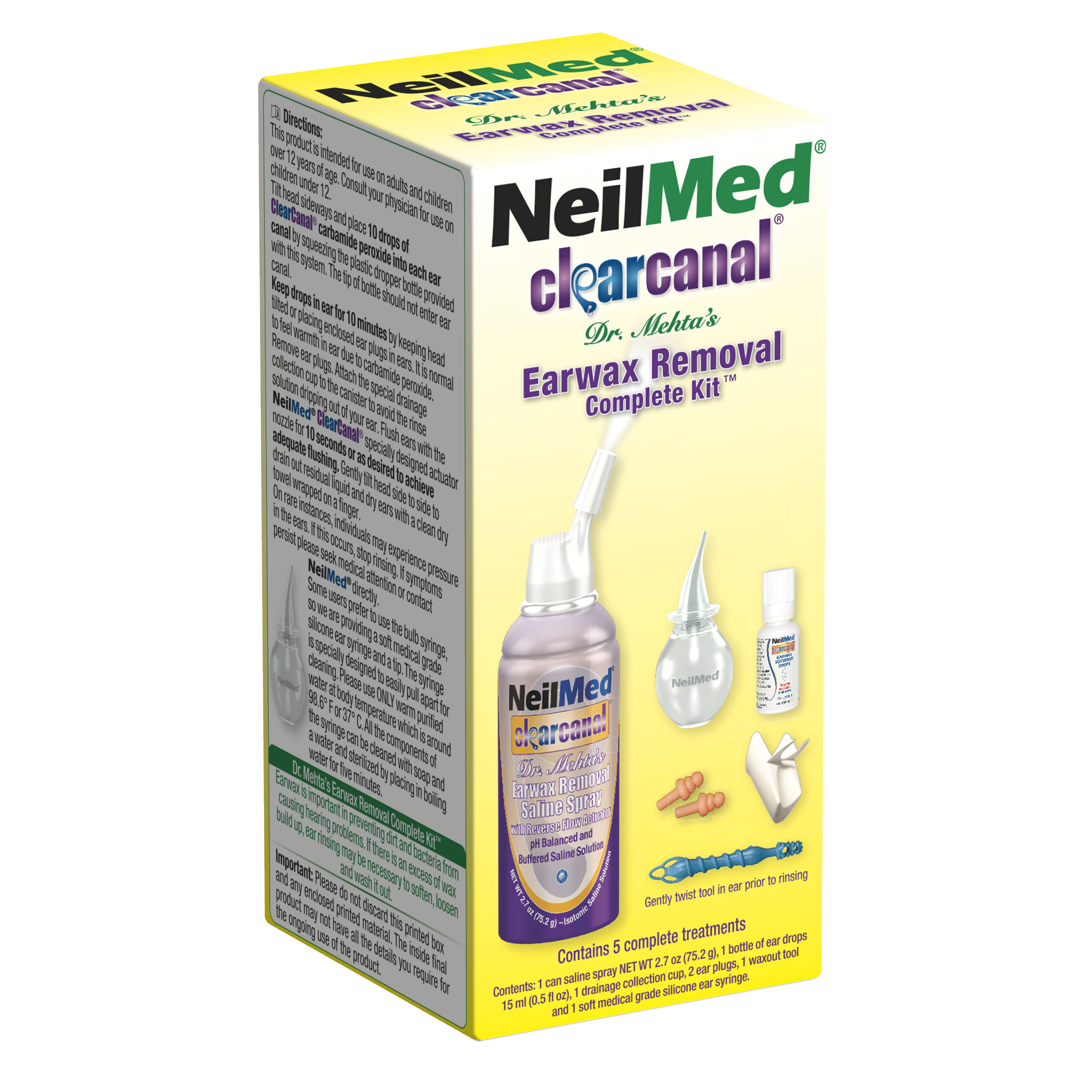 Neilmed, Clear Canal Earwax Removal Kit
