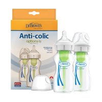 Dr Brown, Options & Anti Colic 2 Pk Bottle Wide Neck 270ml
