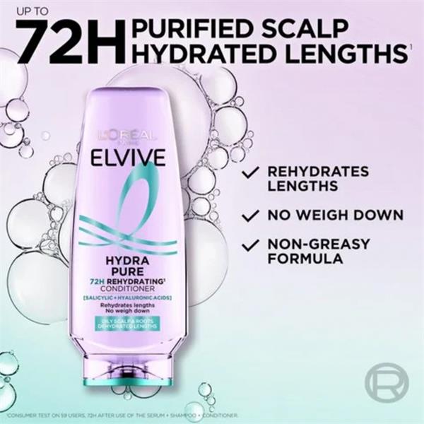 L'Oreal Elvive ,Hydra Pure Conditioner 300ml