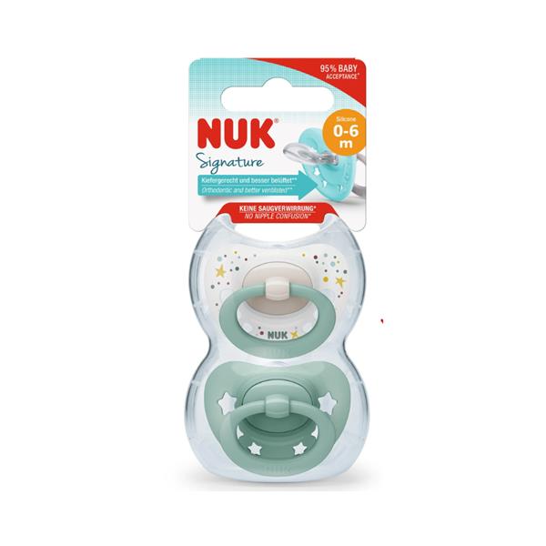 Nuk, Signature Boy 0-6m 2pk