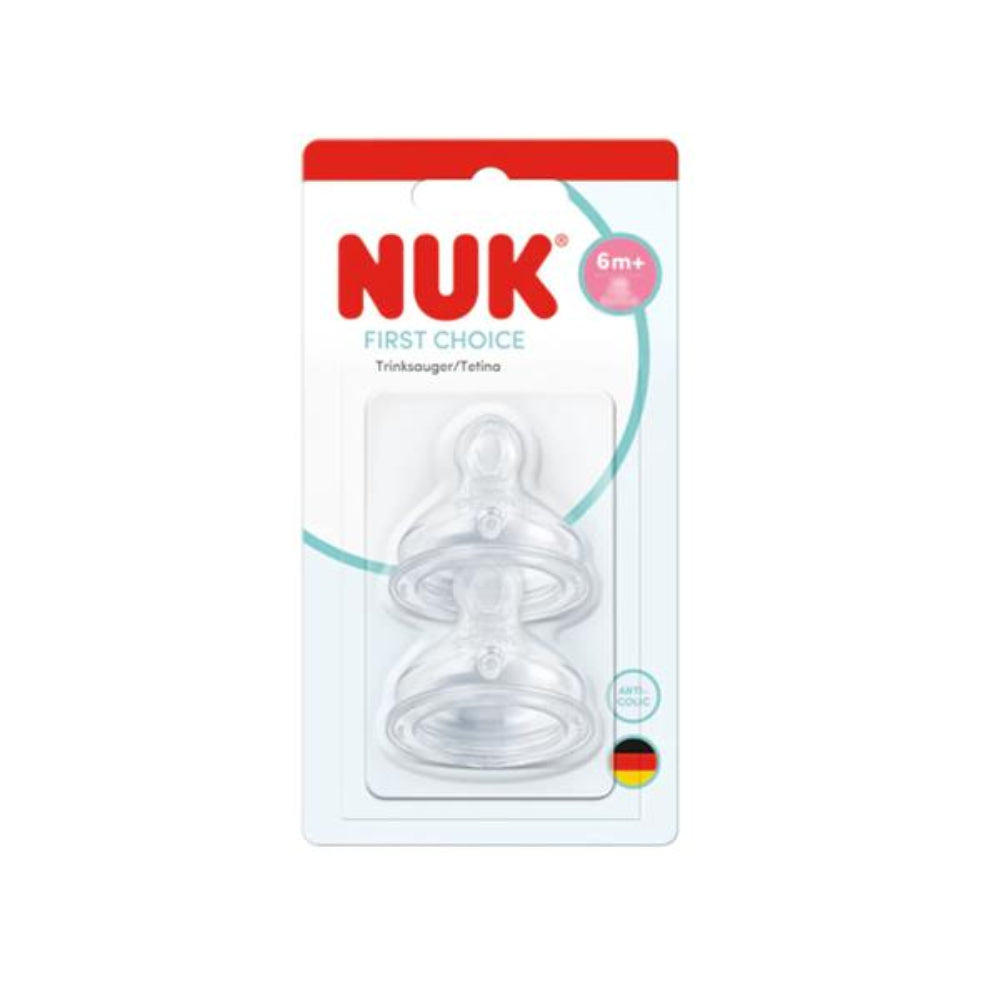 NUK, First Choice Teat 6M+ Xl - 2 Pack