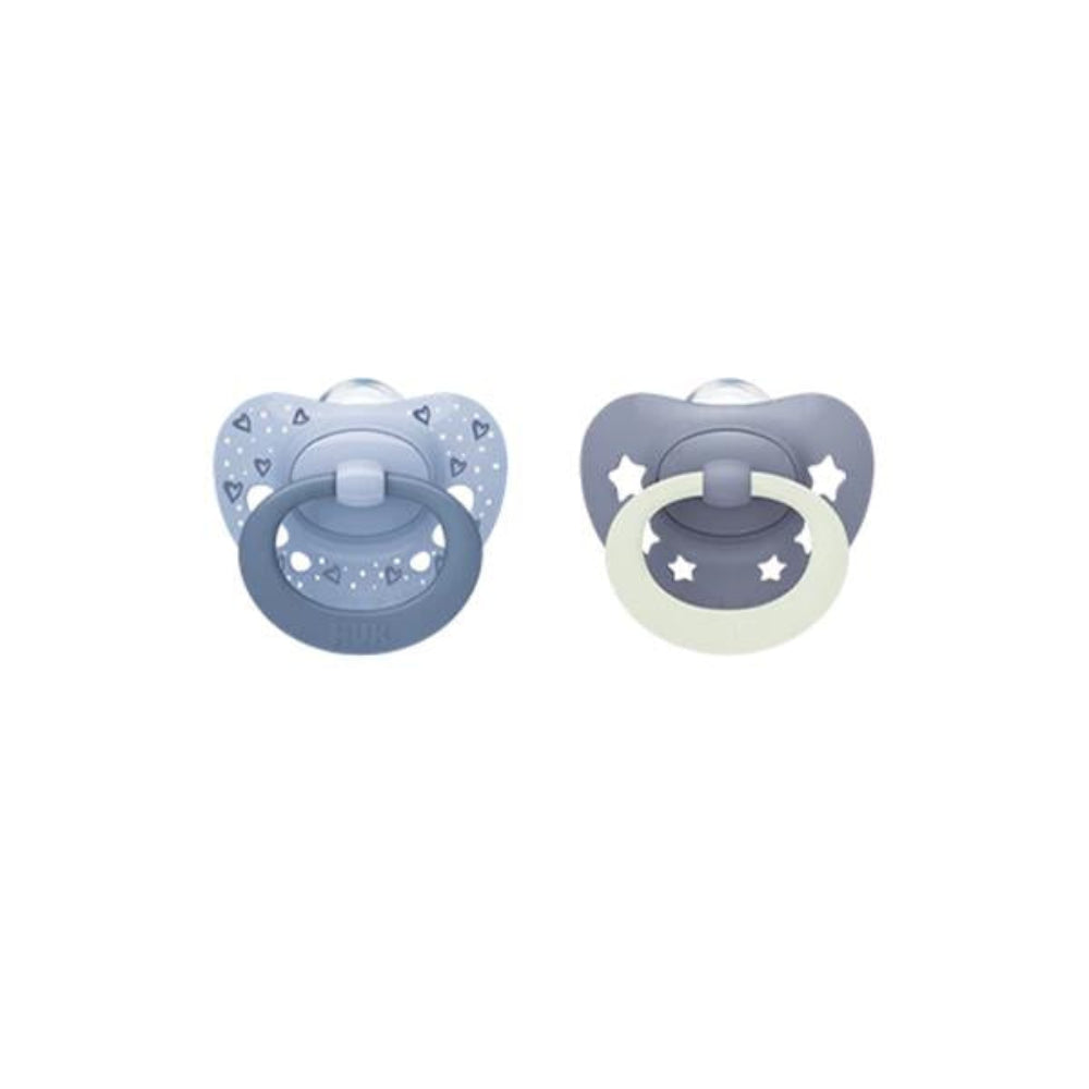 NUK, First Choice Day And Night 0-6M Soother - 2 Pack
