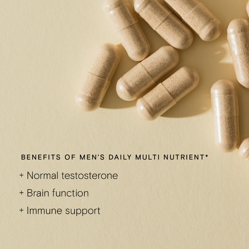 Wild Nutrition, Food-Grown® Men's Daily Multi Nutrient 60 Capsules Default Title