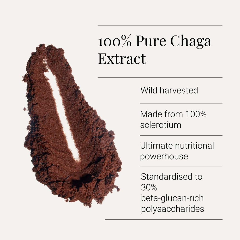 KIKI Health, Organic Chaga Mushroom Extract 60 Vegetarian Capsules