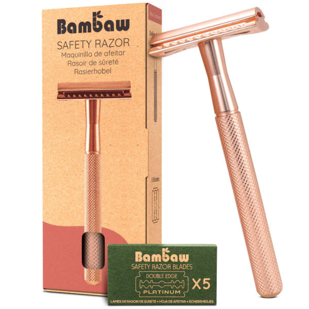 Bambaw, Metal Safety Razor - Rose Gold