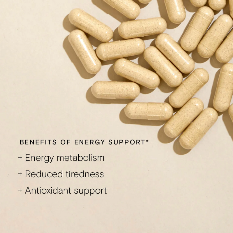 Wild Nutrition, Food-Grown® Energy Support 60 Capsules