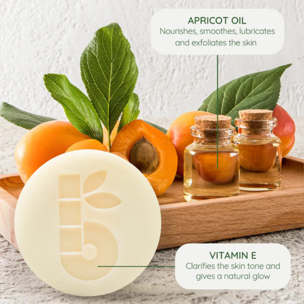 Bambaw,  Hydrating Apricot Shaving Soap 80g