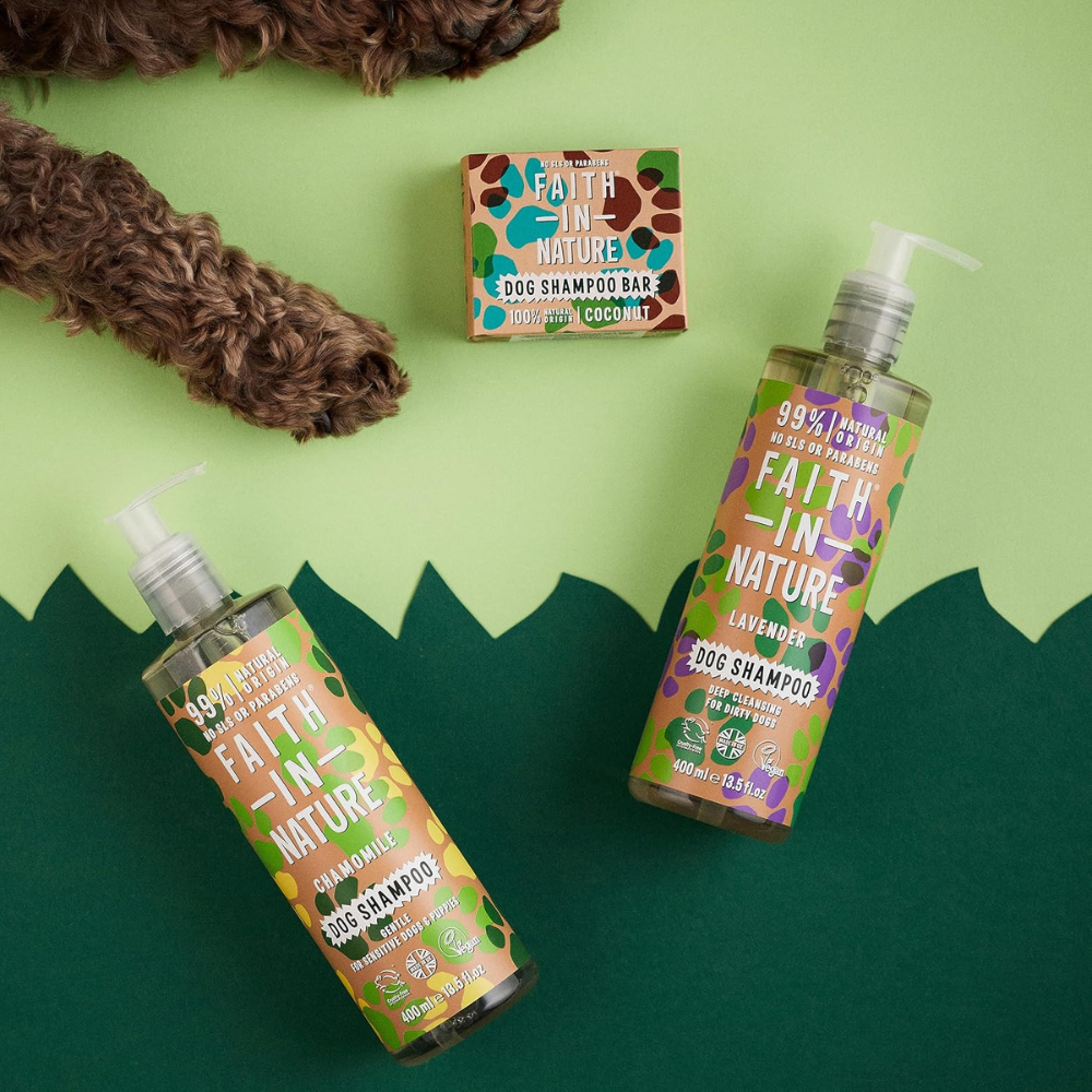 Faith In Nature, Coconut Detangling Shampoo For Sensitive Dogs & Puppies 400ml