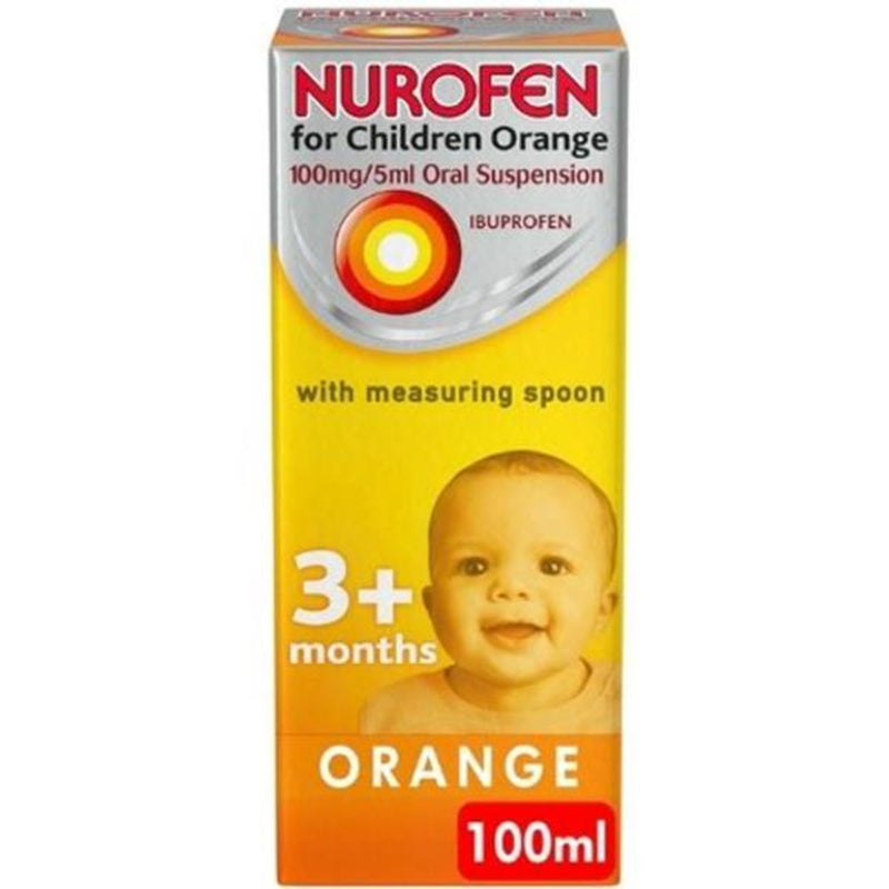 Nurofen For Children Oral Suspension Orange W/ Spoon 100ml