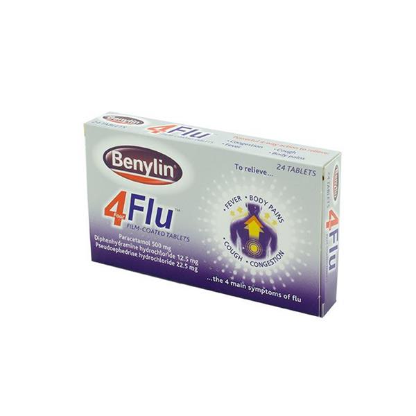 Benylin 4 Flu Tablets 24