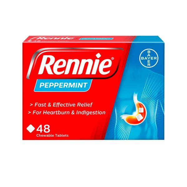 Rennies, Peppermint Digest Chewable 48 Tablets