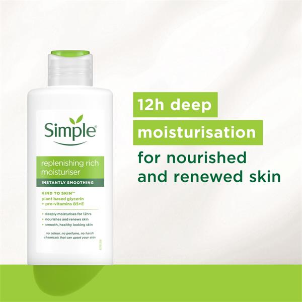 Simple, Replenishing Rich Moisturiser 12H 125ml