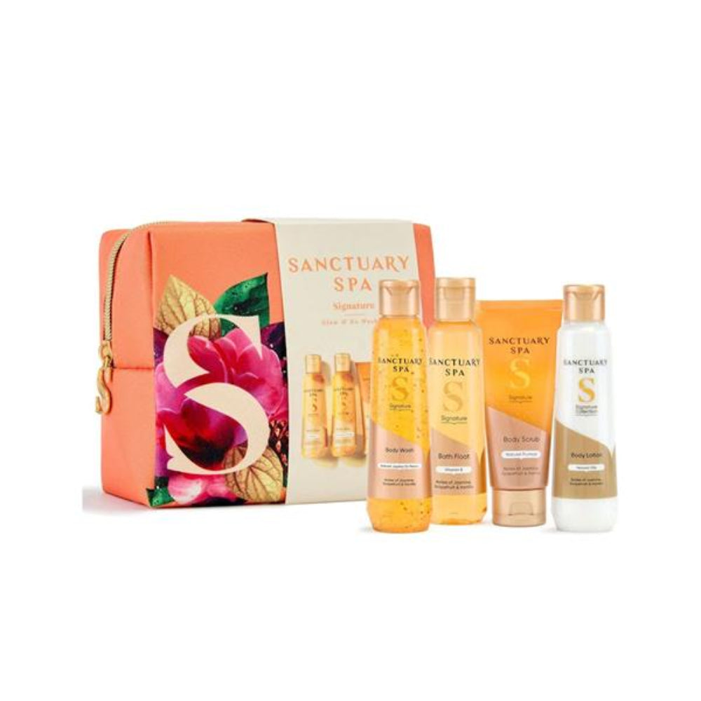 Sanctuary Spa, Signature Glow And Go Washbag Set
