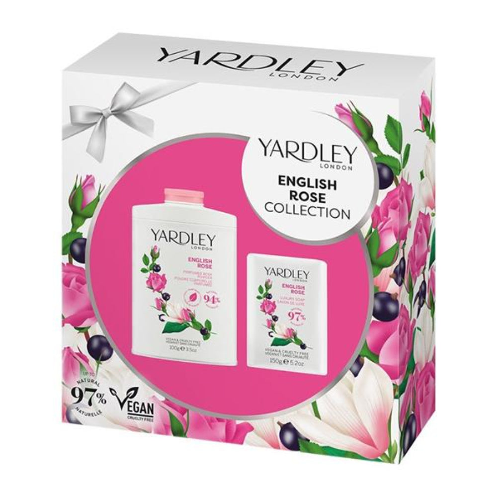 Yardley, English Rose Body Powder & Soap Gift Set
