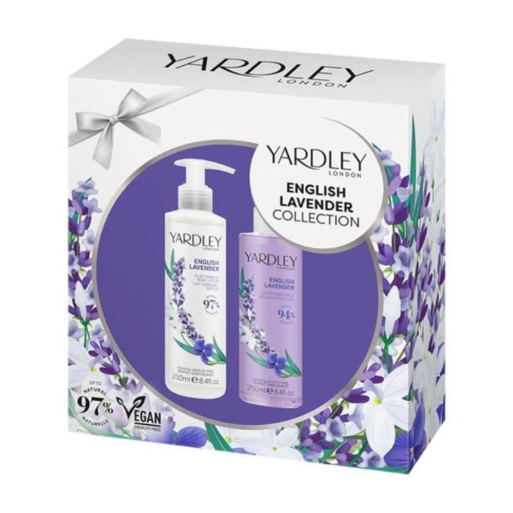 Yardley, English Lavender Body Wash & Body Lotion Gift Set
