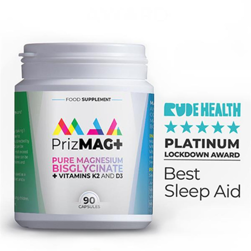 ITL HEALTH,  Prizmag Pure Magnesium Bisglycinate + Vitamins K2 And D3 90 Caps