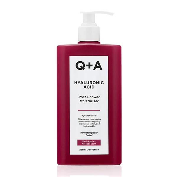 Q + A, Hyaluronic Acid Post Shower Moisturiser 250ml