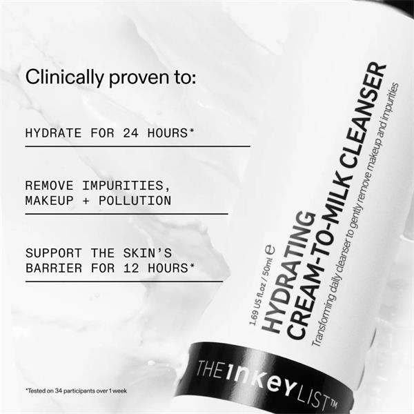 The Inkey List, Hydrating Milky Cleanser 50ml