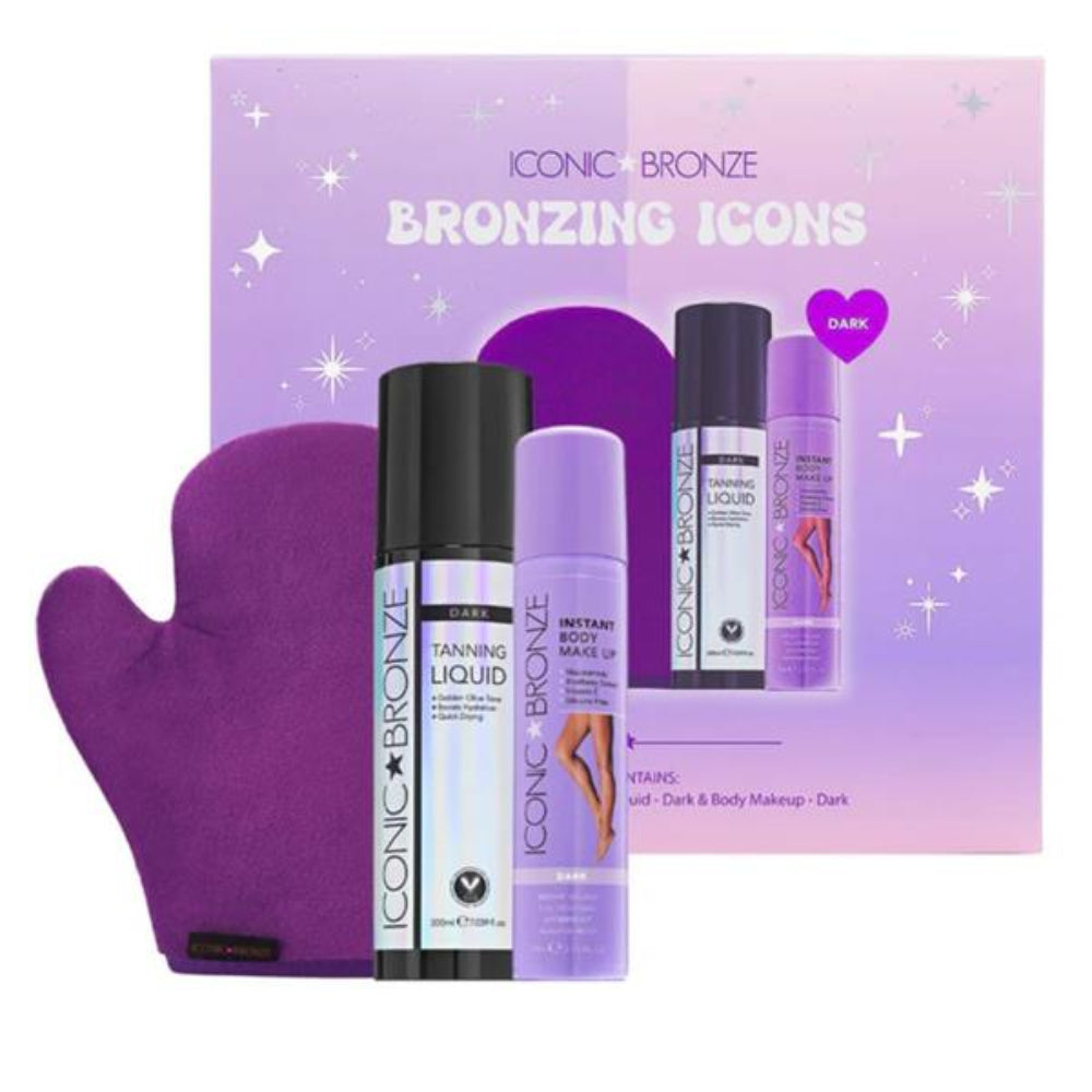 Iconic Bronze, Bronzing Icons Dark Tanning Gift Set