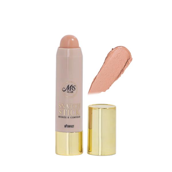 BPerfect, Mrs Glam Snatch Stick Bronze & CONTOUR 01 Light Peach Golden Moon