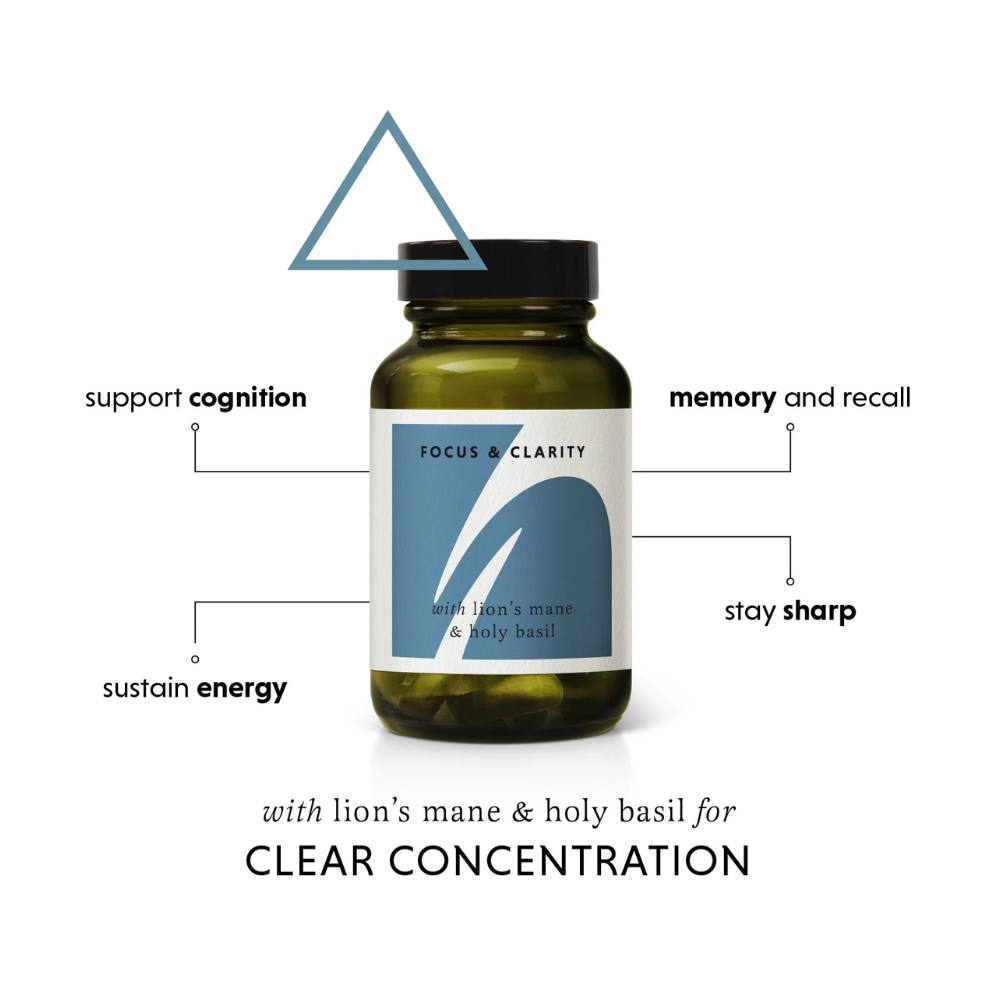 The Herbtender, Focus & Clarity Lion’s Mane & Holy Basil 60 Vegan Capsules