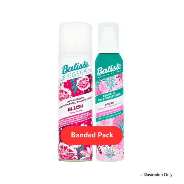 Batise, Blush Banded Pk 1 x Blush Dry Shampoo 150ml & 1 Blush Dry Conditioner 100ml