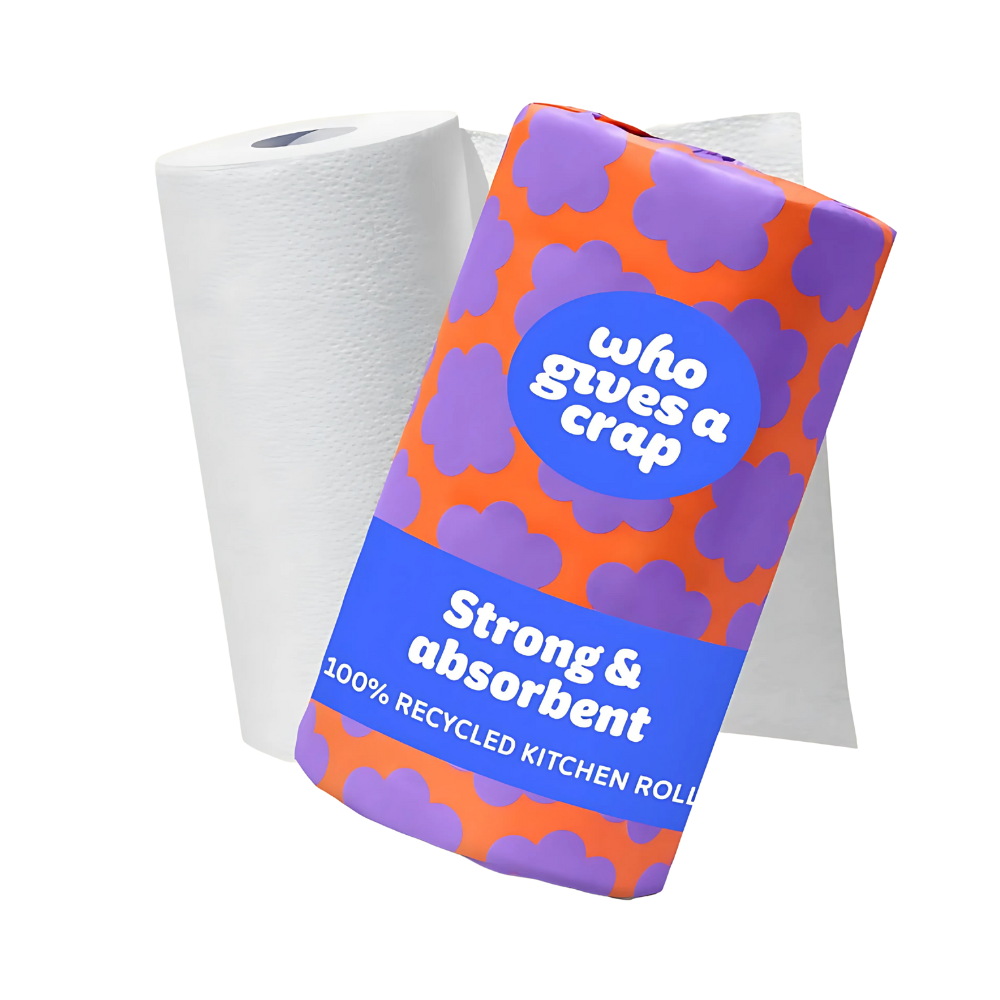 who gives a crap, 100% Recycled 50% Longer Kitchen Roll 6 Rolls