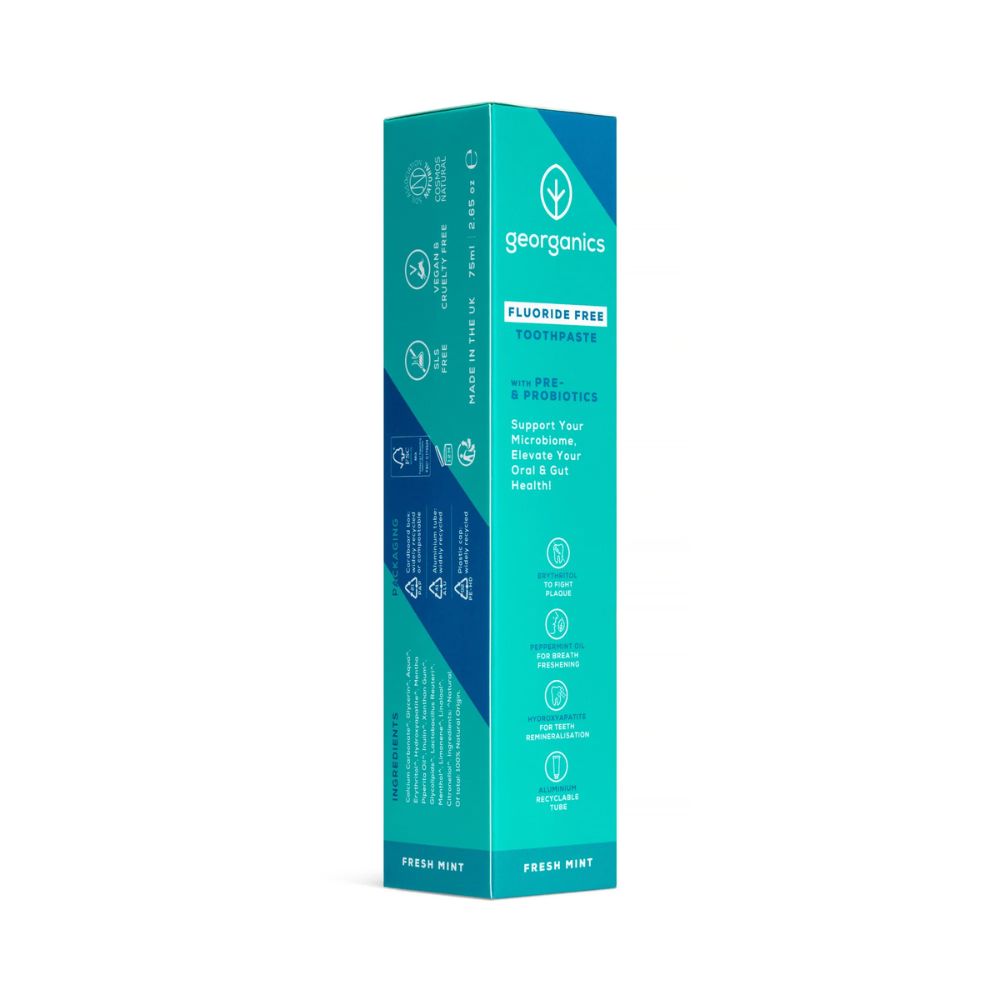 Georganics, Prebiotics & Probiotics Fluoride Free Toothpaste 75ml