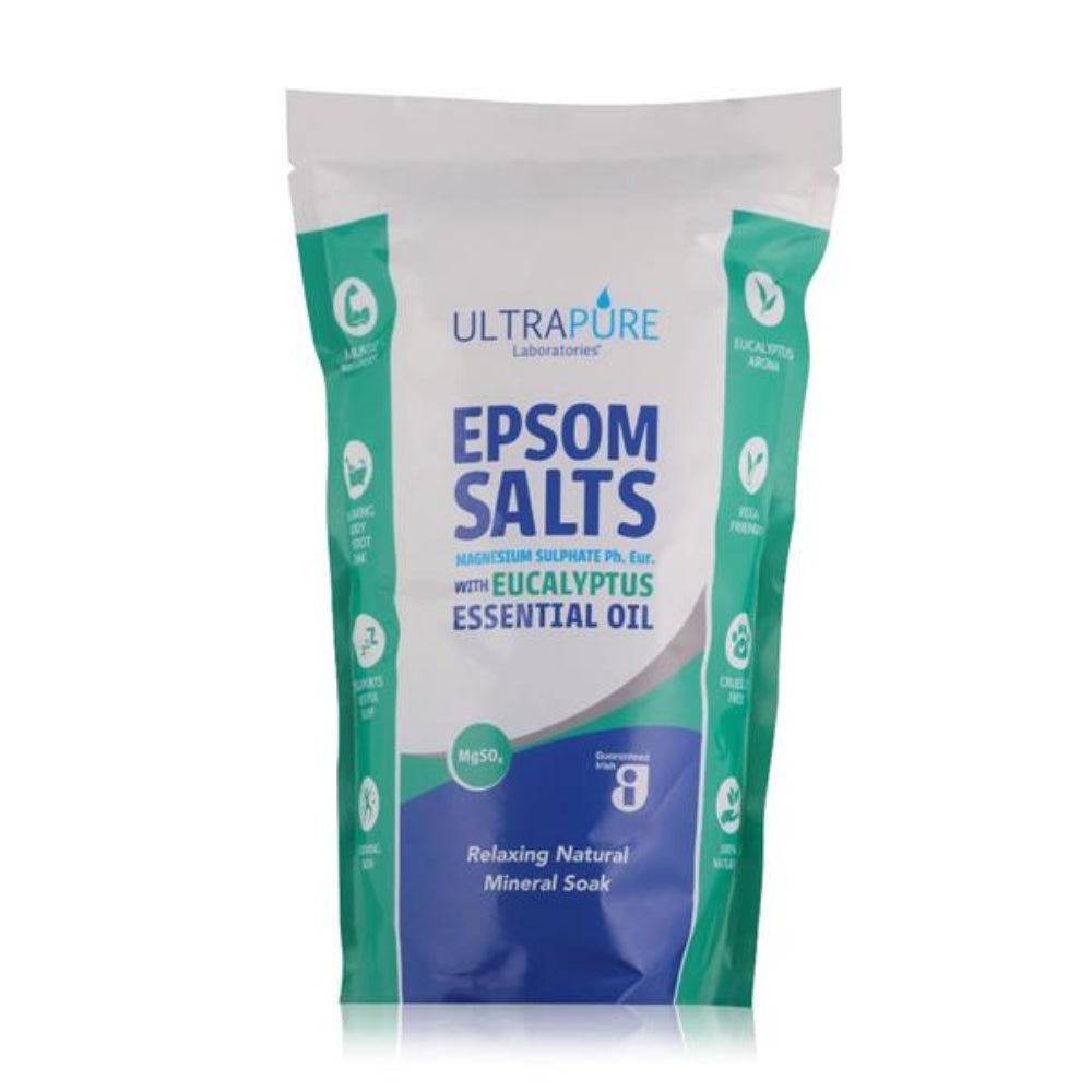 Ultrapure. Epson Salts & Eucalyptus Essential Oil 1Kg