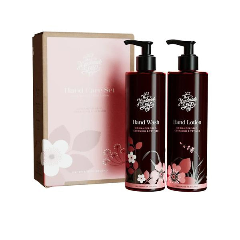 The Handmade Soap Company, Hand Care Set Coriander Seed, Geranium & Vetiver