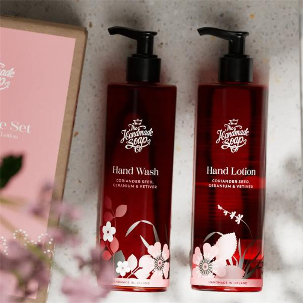 The Handmade Soap Company, Hand Care Set Coriander Seed, Geranium & Vetiver