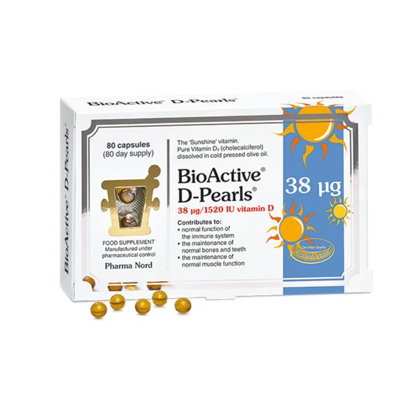 Pharma Nord, BioActive D-Pearls 38UG 80 Capsules"