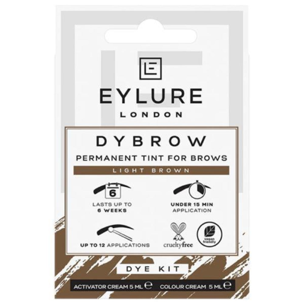 Eylure London,  Dybrow Permanent Tint For Brows Dye Kit Light Brown 2 Piece