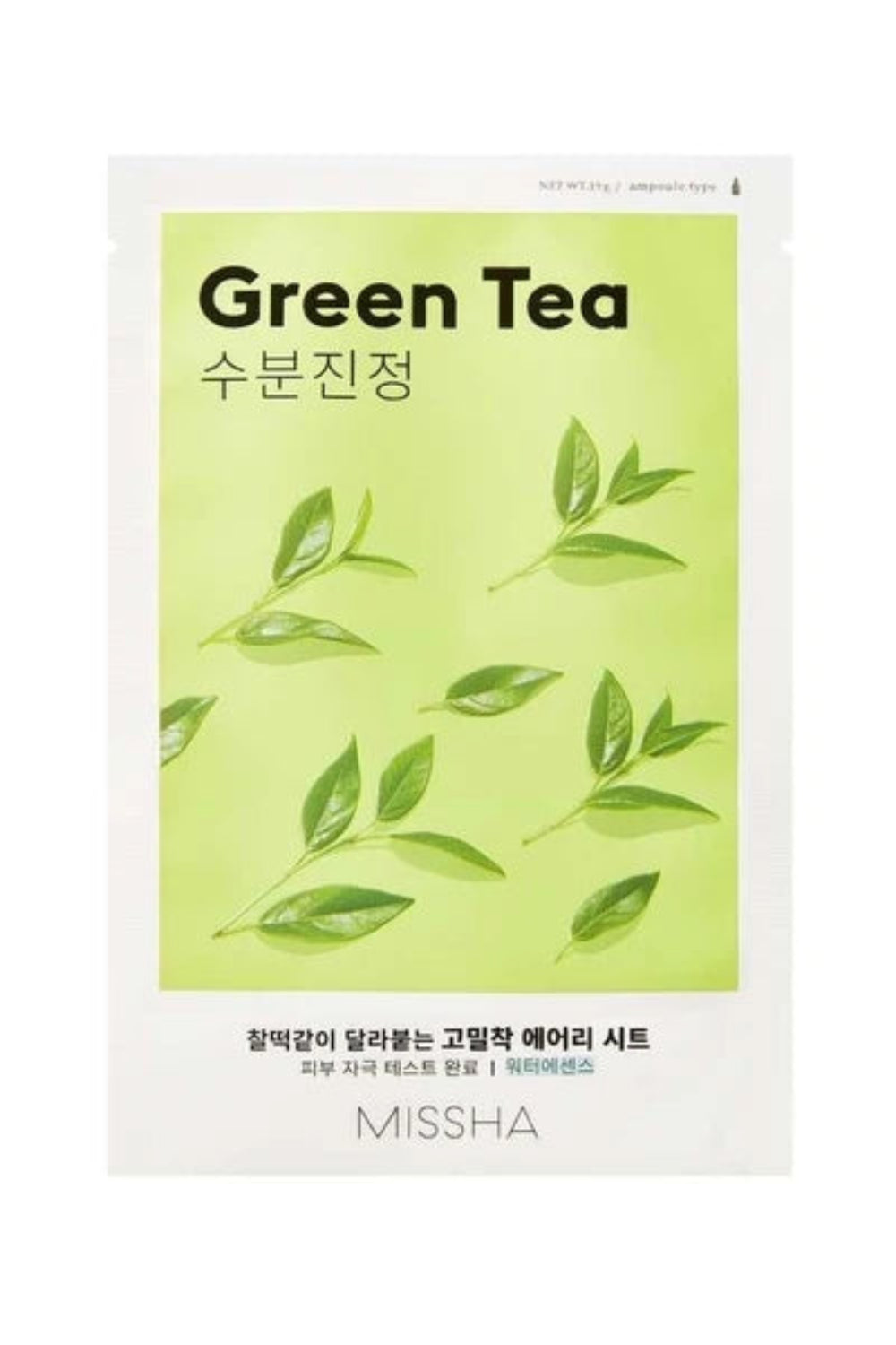 Missha, Airy Fit Green Tea Sheet Mask 19g